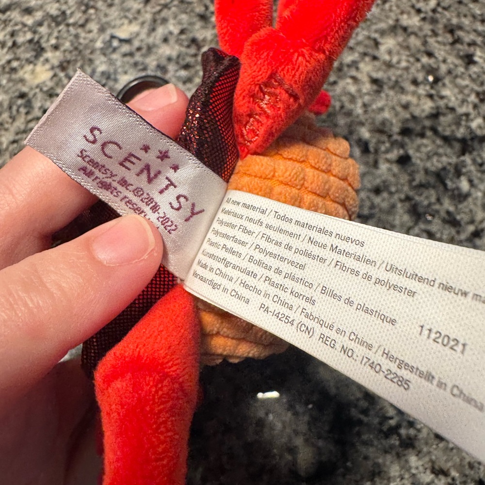 Scentsy Sebastian Crab Plush - Picture 6 of 9